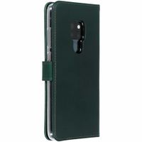 Selencia Echtleder Klapphülle für das Huawei Mate 20 - Grün