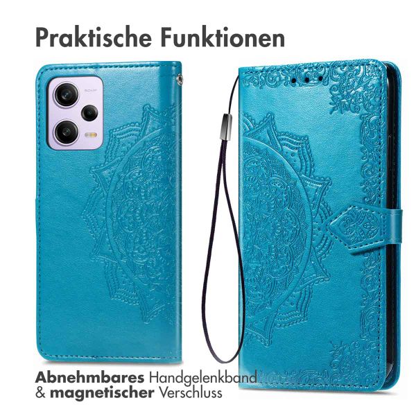 imoshion Mandala Klapphülle Xiaomi Redmi Note 12 Pro (5G) - Türkis