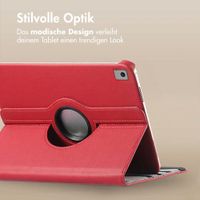 imoshion 360° drehbare Klapphülle Apple iPad 9 (2021) 10.2 Zoll / iPad 8 (2020) 10.2 Zoll / iPad 7 (2019) 10.2 Zoll - Dunkelrot