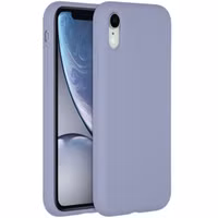 Accezz Liquid Silikoncase für das Apple iPhone Xr - Lavender Gray