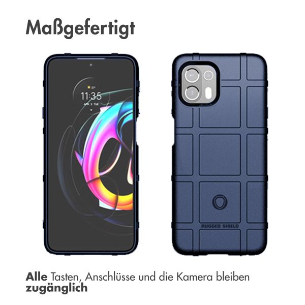 imoshion Rugged Shield Backcover für das Motorola Edge 20 Lite - Dunkelblau