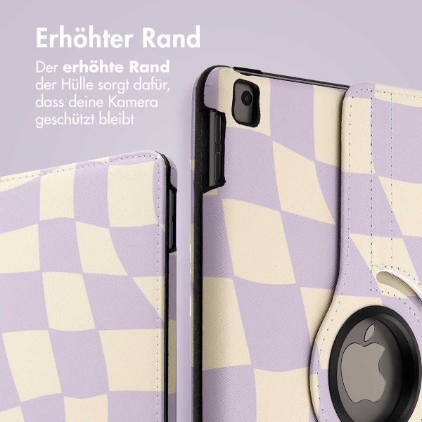 imoshion 360° drehbare Design Klapphülle für das iPad 9 (2021) / iPad 8 (2020) / iPad 7 (2019) 10.2 Zoll - Dancing Cubes