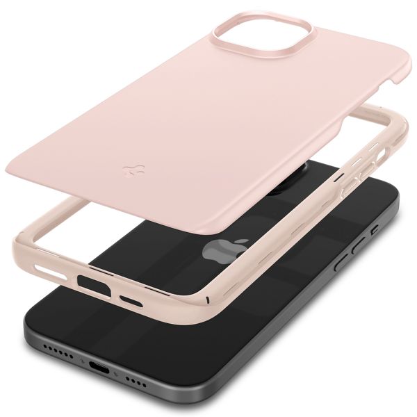 Spigen Thin Fit™ Hardcase für das iPhone 15 - Pink Sand