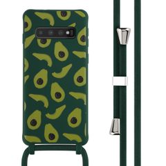 imoshion SilikonHülle design mit Band Samsung Galaxy S10 - Avocado Green