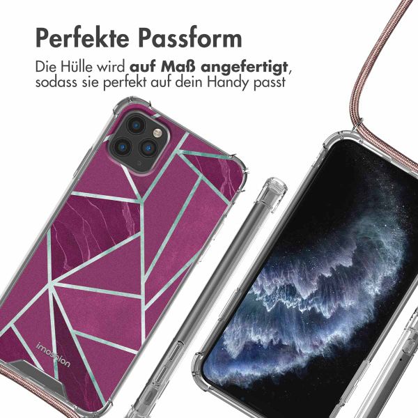 imoshion Design Hülle mit Band Apple iPhone 11 Pro - Bordeaux Graphic