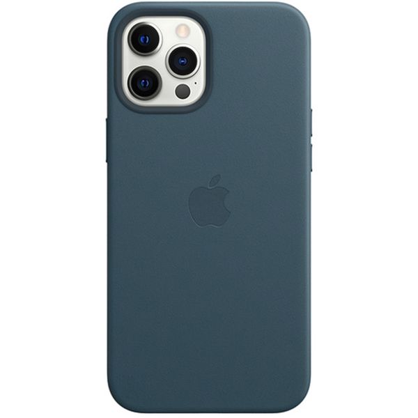 Apple Leder-Case MagSafe für das iPhone 12 Pro Max - Baltic Blue