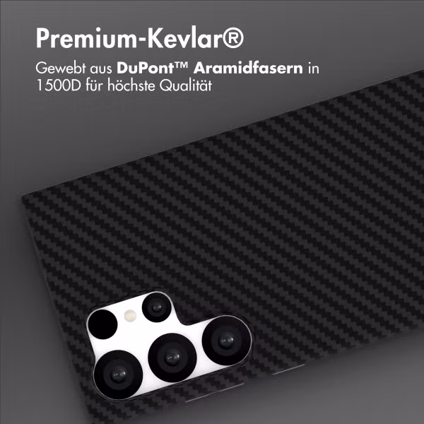Accezz MagSafe Kevlar Hülle Samsung Galaxy S23 Ultra - Schwarz