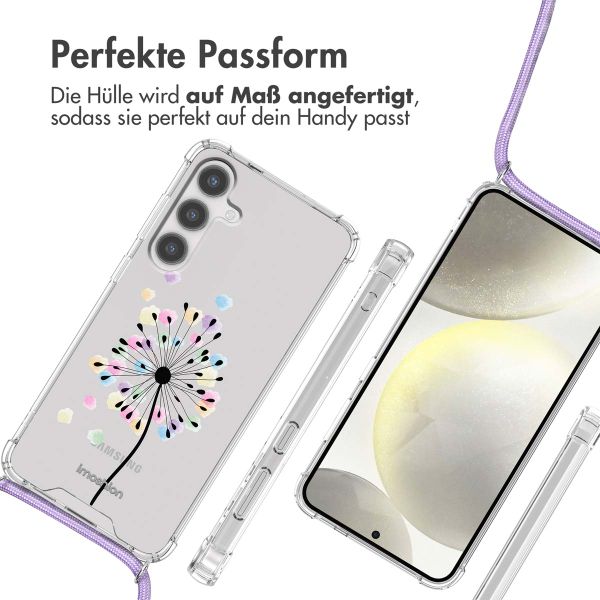 imoshion Design Hülle mit Band für das Samsung Galaxy S24 - Sandstone Dandelion