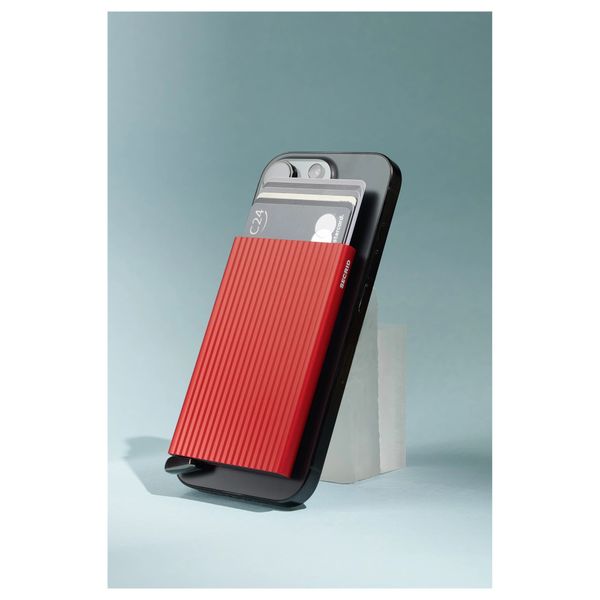 Secrid Cardprotector MagSafe Fluted - Kartenhalter - Red