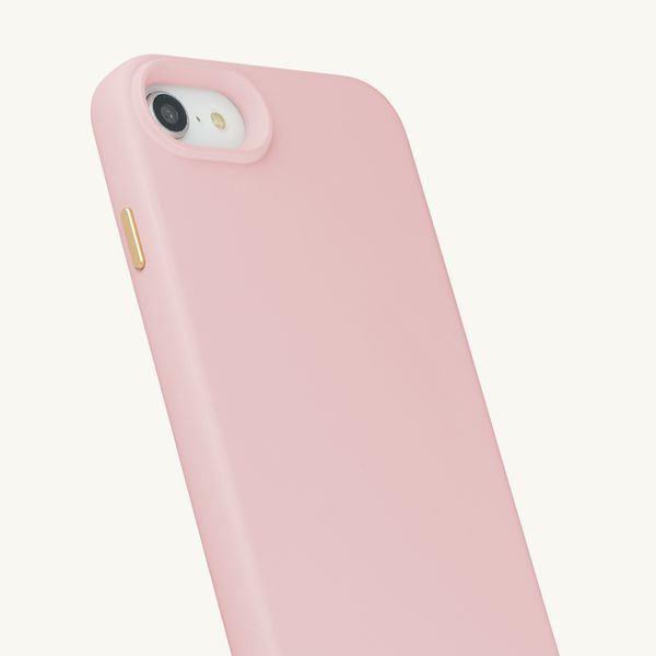 Selencia Rivièra Backcover mit MagSafe mit abnehmbaren Haken Apple iPhone SE (2022 / 2020) / 8 / 7 / 6(s) - Sorbet Pink