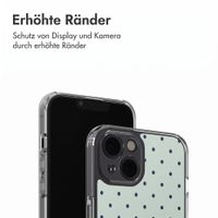 imoshion Design Hülle Apple iPhone 14 - Polka Dot Mintgroen