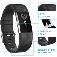 imoshion Silikonband für das  Fitbit Charge 2 - Schwarz