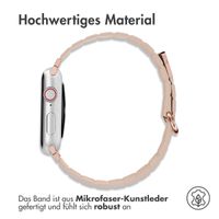 imoshion Magnetlederarmband für Apple Watch Series 1 t/m 9 / SE (38/40/41 mm) | Series 10 / 11 (42 mm) - Beige