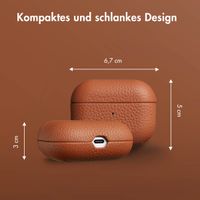 Accezz Echtes Leder Case Apple AirPods Pro - Cognac