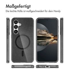 imoshion Sparkle Back Cover mit MagSafe Samsung Galaxy S25 - Glitter Schwarz