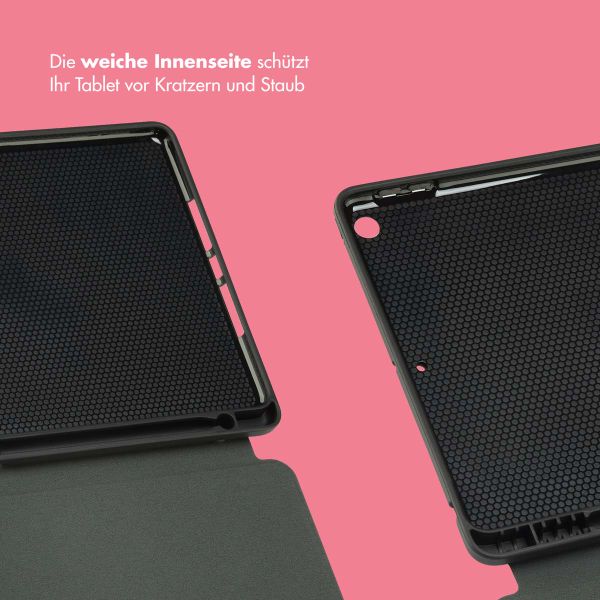 Selencia Vivid Klapphülle Apple iPad 9 (2021) 10.2 Zoll / iPad 8 (2020) 10.2 Zoll / iPad 7 (2019) 10.2 Zoll - Wild Spots Lipstick