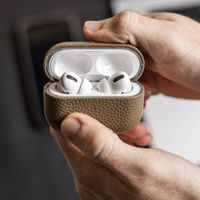 Accezz Echtleder Case  Apple Airpods Pro 3 - Taupe