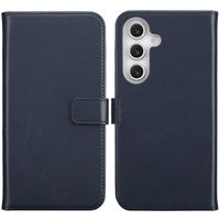 Selencia Echtleder Klapphülle Samsung Galaxy S25 FE - Blau