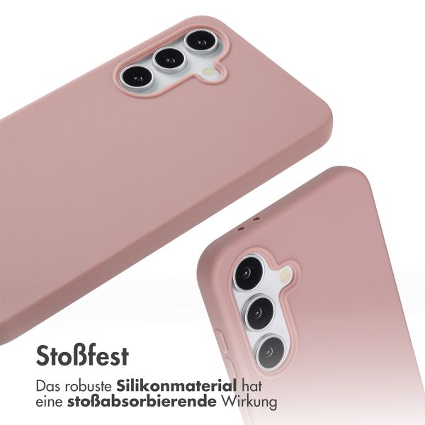 imoshion Silikonhülle mit Band für das Samsung Galaxy A36 - Sand Pink