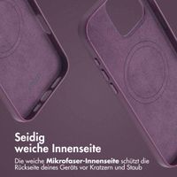 Accezz MagSafe Leather Backcover Apple iPhone 16 Pro Max - Heath Purple