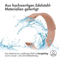 imoshion Magnetisches Milanaise Armband -   Universelle 24 mm Anschluss - Rosé gold