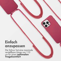 imoshion Color Backcover mit abnehmbarem Handykette und MagSafe Apple iPhone 15 Pro Max - Raspberry