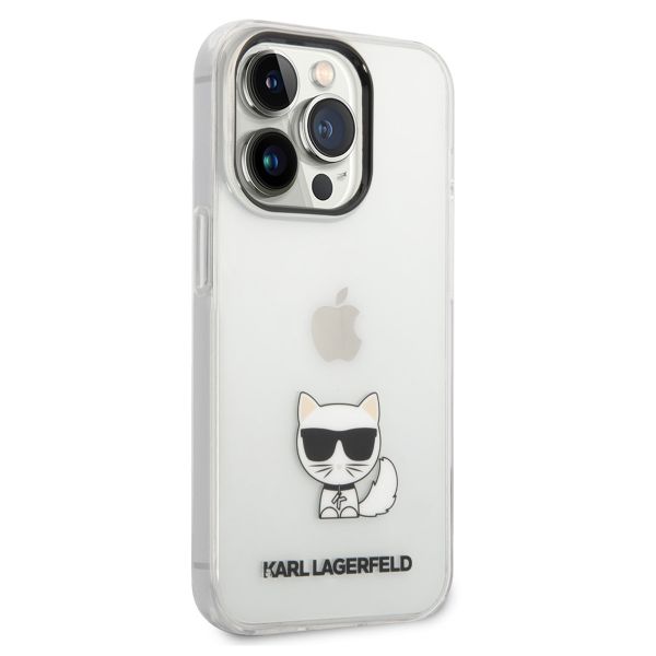 Karl Lagerfeld Hardcase Backcover Choupette für das iPhone 14 Pro Max - Transparent