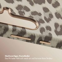 Selencia Sabi Backcover Leopardenmuster mit MagSafe Samsung Galaxy S24 - Soft Ivory