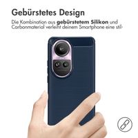 imoshion Brushed Back Cover für das Oppo Reno 10 / 10 Pro - Dunkelblau