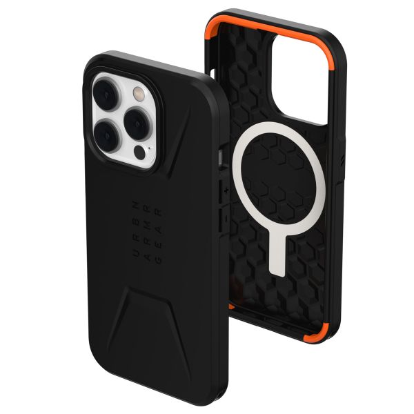 UAG Civilian Backcover MagSafe für das iPhone 14 Pro - Schwarz