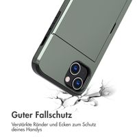 imoshion Backcover mit Kartenfach Apple iPhone 13 - Dunkelgrün
