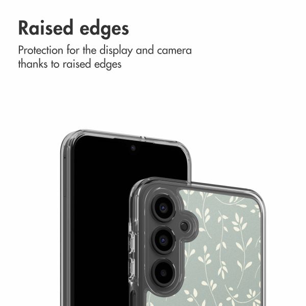 imoshion Design Hülle Samsung Galaxy A16 - Smoke Green Flowers