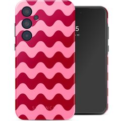 Selencia Vivid Tough Back Cover für das Samsung Galaxy A35 - Wave Vibes Lipstick