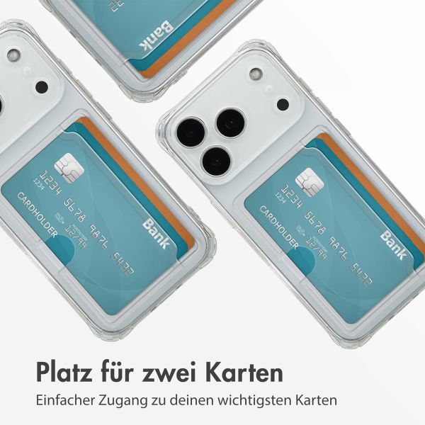 imoshion Soft Case Back Cover mit Kartenhalter Apple iPhone 17 Pro - Transparent