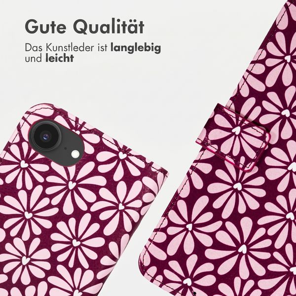 imoshion Design Klapphülle Apple iPhone 17e / 16e - Bloom Love Blush