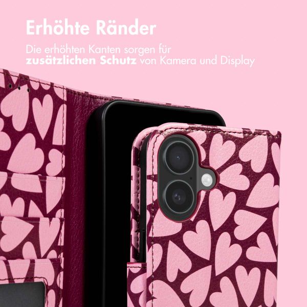 imoshion Design Klapphülle Apple iPhone 16 - Hearty Blush