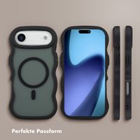 Selencia Wavy Backcover mit MagSafe Apple iPhone Air - Schwarz