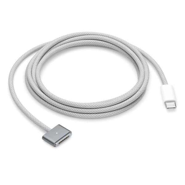Apple Original USB-C-Netzteil 140 W - MacBook-Ladegerät + Original USB-C-zu-MagSafe 3-Kabel - 2 Meter - Grau