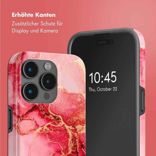 Selencia Vivid Tough Back Cover mit MagSafe für das iPhone 15 Pro Max - Rosy Marble