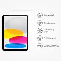 Accezz Schutzfolie aus gehärtetem Glas mit Applikator für das iPad 10 (2022) 10.9 Zoll