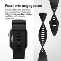 imoshion Silikonband für Xiaomi Smart Band 9 / 8 Pro / Redmi Watch 6 / 5 / 4 - Schwarz