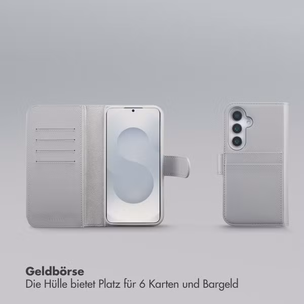 Selencia Olyn Abnehmbare Bookcase mit MagSafe Samsung Galaxy S24 / S25 - Grau