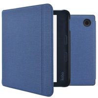 imoshion Canvas Sleepcover Klapphülle mit Stand Kobo Libra 2 / Tolino Vision 6 - Dunkelblau