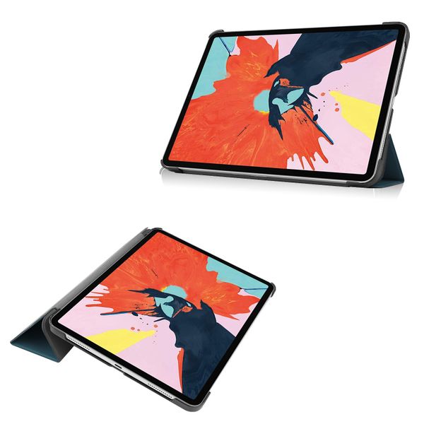 imoshion Trifold Klapphülle Apple iPad Air 11 Zoll (2025) M3 / (2024) M2 / Air 5 (2022) / Air 4 (2020) - Dunkelgrün
