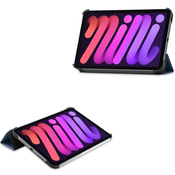 imoshion Trifold Klapphülle Apple iPad Mini 7 (2024) / iPad Mini 6 (2021) - Dunkelblau