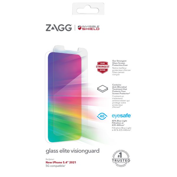 InvisibleShield Glass Elite VisionGuard-Displayschutzfolie iPhone 13 Mini - Transparent