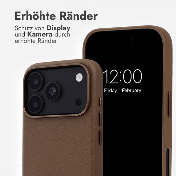 Accezz MagSafe Leather Backcover Apple iPhone 18 Pro Max / 17 Pro Max - Kaffeebraun