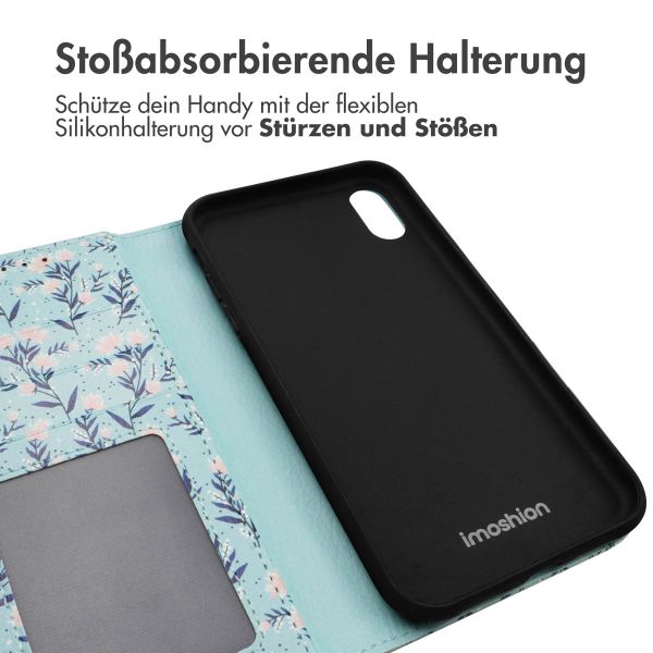 imoshion Design Klapphülle Apple iPhone Xr - Blue Flowers
