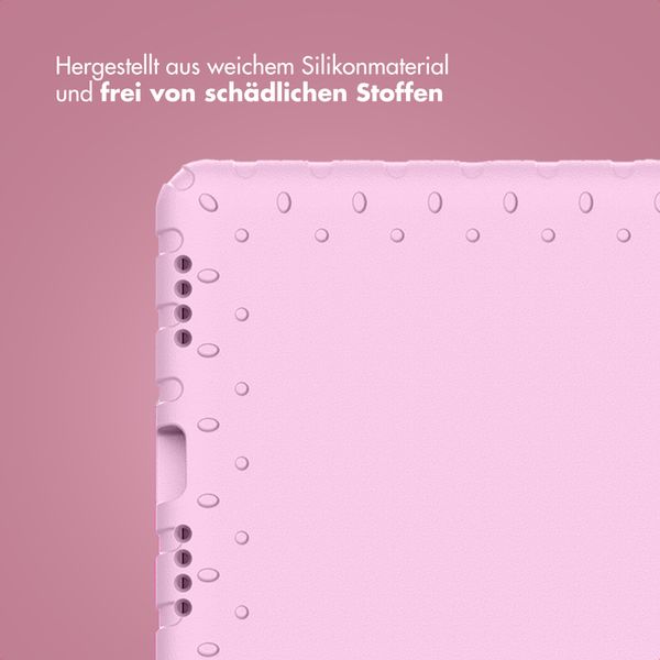 imoshion Schutzhülle mit Handgriff kindersicher Apple iPad 11 (2025) 11 Zoll A16 / iPad 10 (2022) 10.9 Zoll - Hellrosa