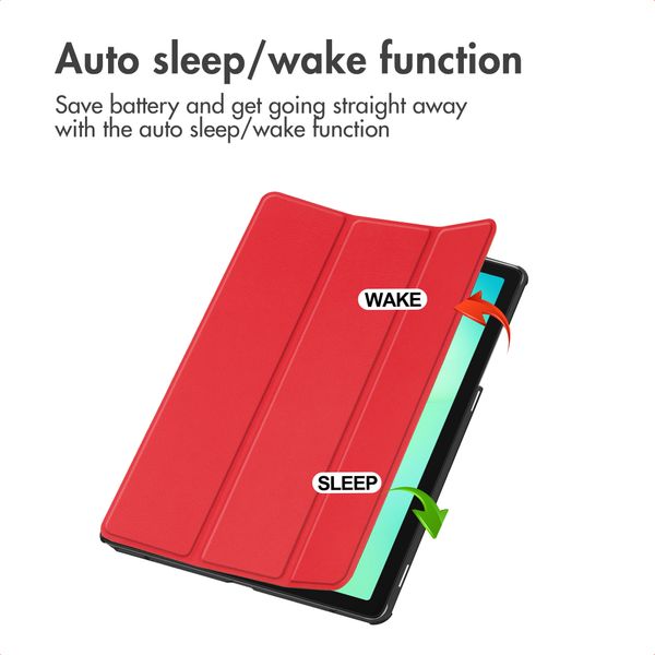 imoshion Trifold Klapphülle Samsung Galaxy Tab A11 Plus - Rot